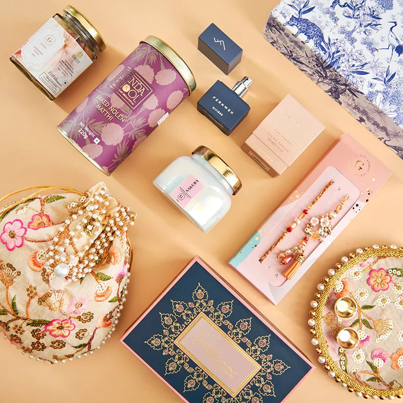 Aromatic Affection Bhaiya-Bhabhi Rakhi Hamper - Image 3