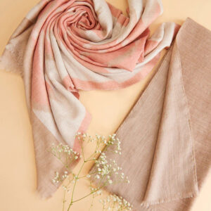 Cashmere Muffler & Ikat Stole Set