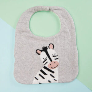 Cotton Knitted Zebra Bib Apron