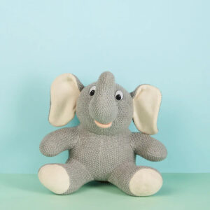 Knitted Elephant Soft Toy