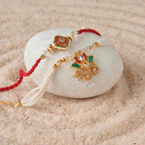 Royal Bloom Meenakari Bhaiya Bhabhi Rakhi