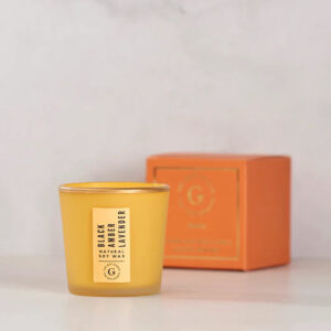 Shot Jar Candle - Black Amber