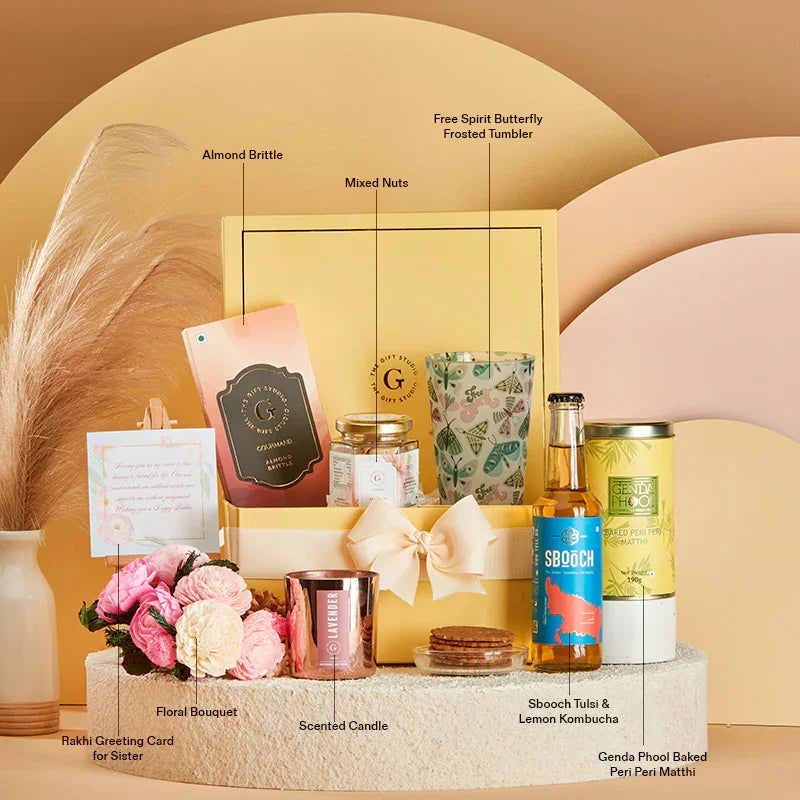Sip, Snack & Shine Hamper for Sister - Image 4
