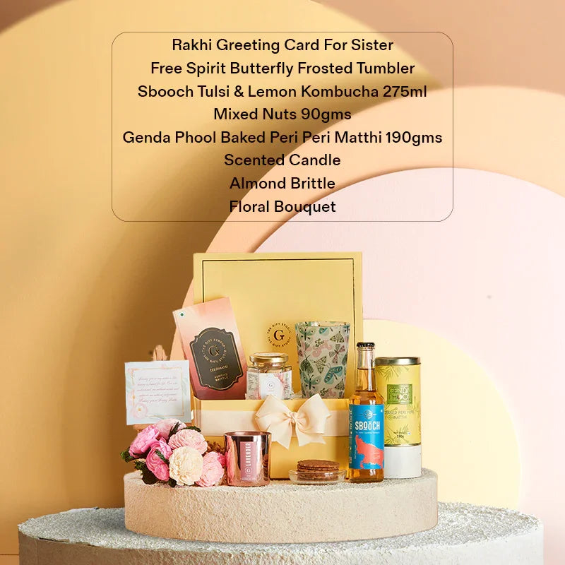 Sip, Snack & Shine Hamper for Sister - Image 5