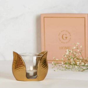 Tulip-shaped T-light Holder