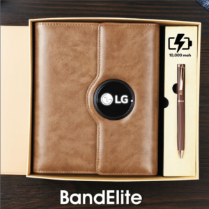 BandElite Premium Power Bank Organizer with LED Logo