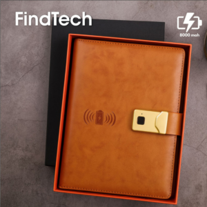 FindTech Power Bank Organizer with Wireless Charging (8000mAh)