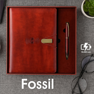 Fossil Power Bank Organizer with Elastic Closure (10,000mAh)