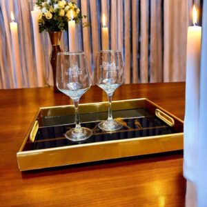 Hermès Paris Elegant Wine Glass Set (2 Pieces)