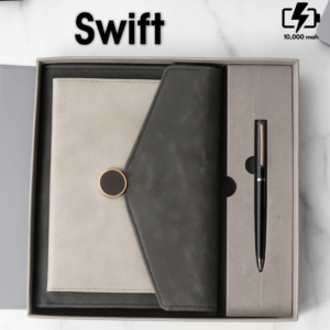Swift Power Bank Organizer with Study Lamp & Wireless Charging