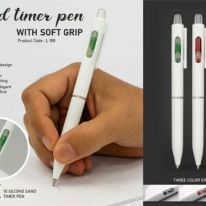 Sand Timer Pen with Soft Grip (L-188)