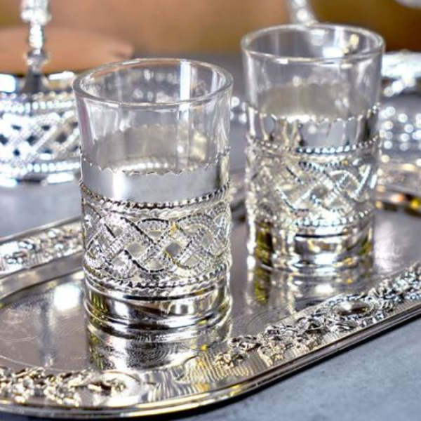 Silver Plated Glass