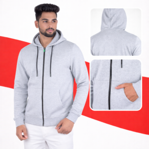 Benetton Hoodie & Zipper Grey