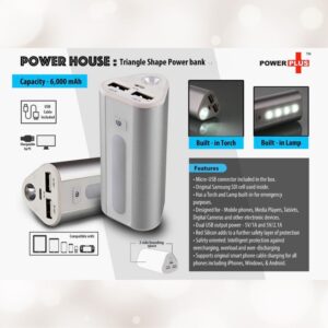Triangle Torch Power Bank 6000mAh