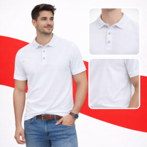 Jacquard collar white