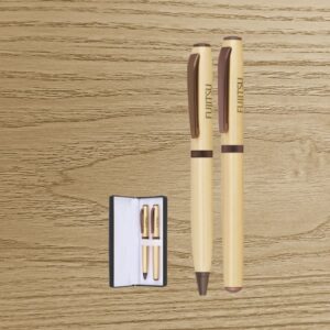 Ivory Gold Elegant Executive Pen Set for Gifting