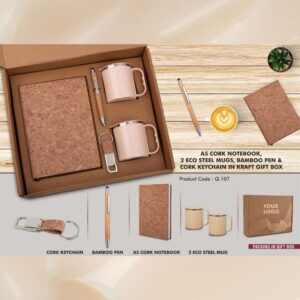 Laser Engrave Color Notebook with Metal Highlight pen Gift set in Premium box