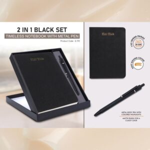 Notebook Gift set Eco: Cork & Linen A5 Notebook With Cork Bamboo Fiber Pen