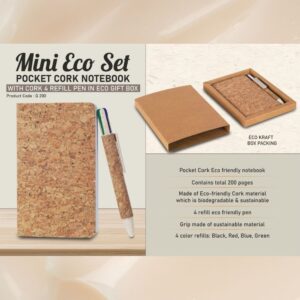 3 pc Eco Gift Set: Insulated Square Eco Steel bottle with 2 Eco Steel cups