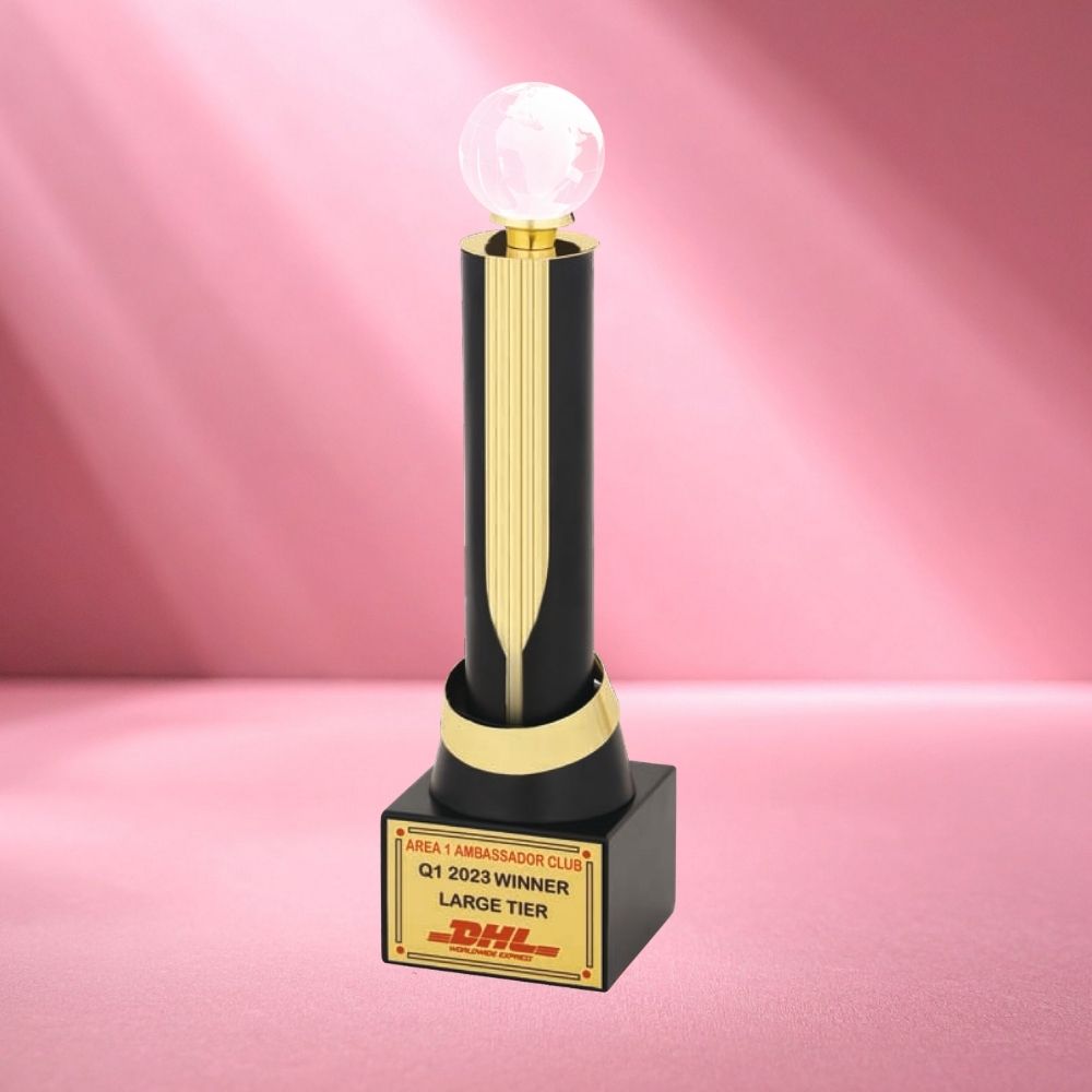 Crystal Globe Pinnacle Trophy