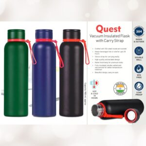 Quest Vacuum Insulated Flask with Carry Strap