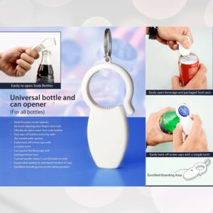 Universal Bottle & Can Opener Keychain