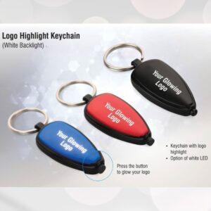 Logo Highlight Keychain (White Backlight)