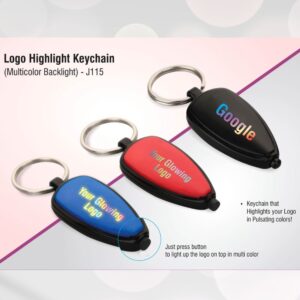 Logo Highlight Keychain (Multicolor Backlight)