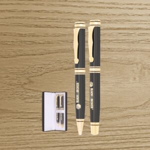 Executive Black & Gold Premium Pen Gift Set