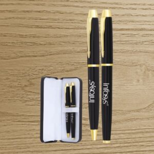 Black Gold Corporate Branding Pen Set