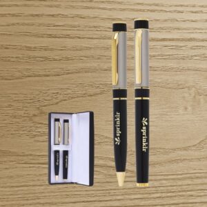 Classic Black Luxury Metal Pen Set with Gift Box