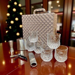 Gucci Style Premium Bar Set Hamper with Glassware