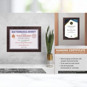 Book Style Folding Trophy with Wooden Finish
