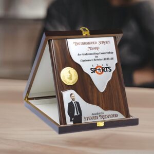 Wooden Shield Style Award Plaque