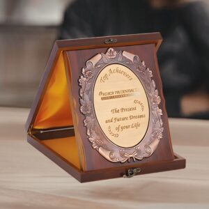 Classic Embossed Wooden Achievement Plaque