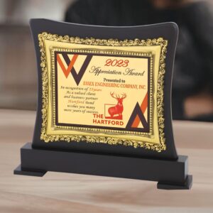 Ornate Gold Frame Premium Award Plaque