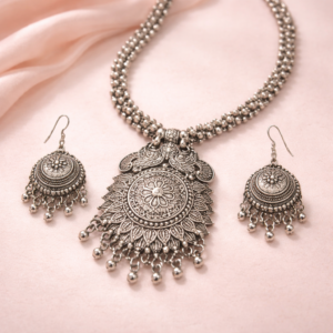 Floral Mandala Heritage Necklace Set