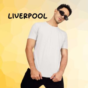 Liverpool Classic Sinker Jersey Round Neck T-Shirt (200–220 GSM, Cotton Blend)