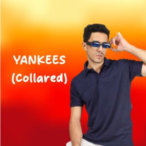 Yankees Matte Mesh Dry Fit Polo T-Shirt (170–190 GSM, Micro Polyester)