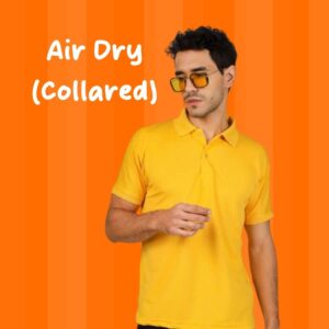 Air Dry Moisture Wicking Dot Knit Polo T-Shirt (180–200 GSM, Micro Polyester)