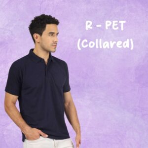 R-Pet Eco Honeycomb Recycled Yarn Polo T-Shirt (180–190 GSM, Sustainable Fabric)