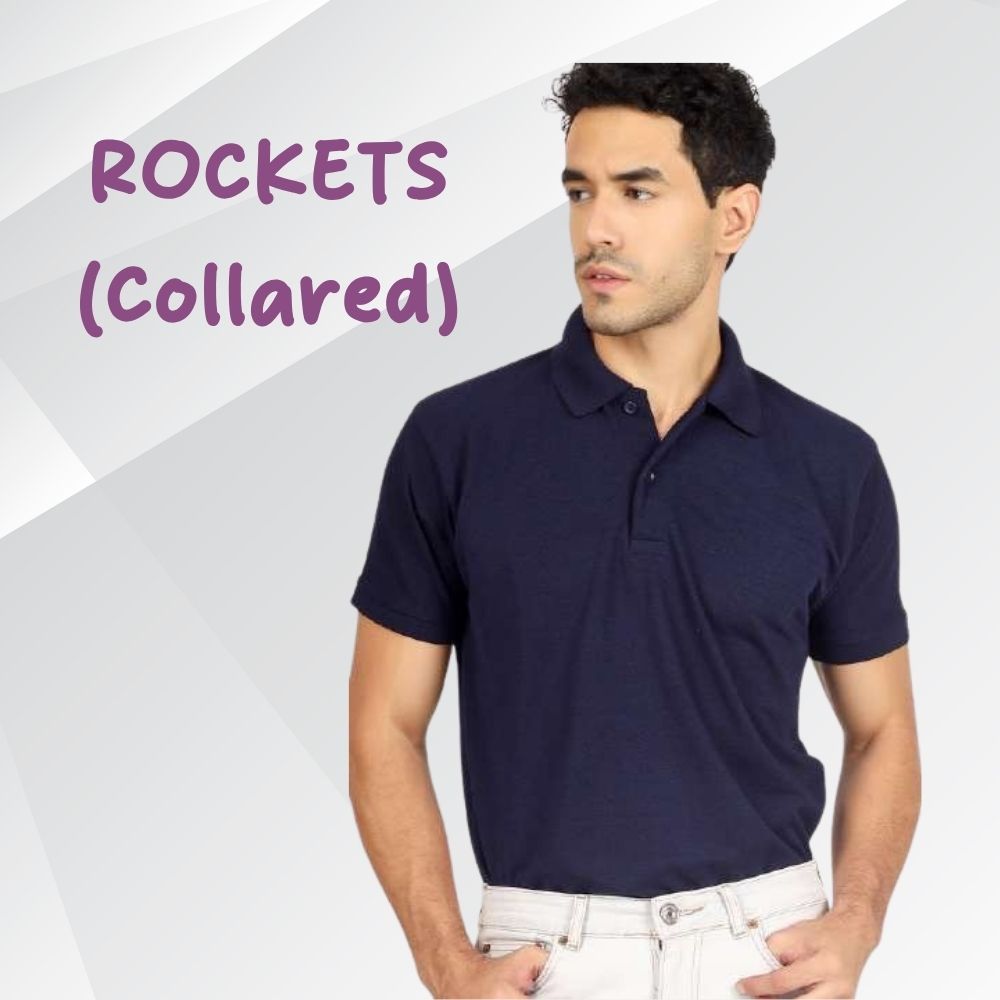 Rockets Ultra Heavy Double Pique Polo T-Shirt (300–310 GSM, PC Blend)