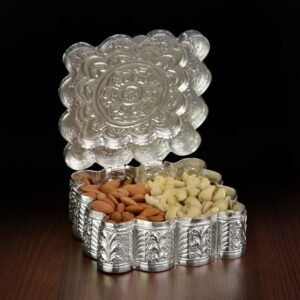 Heritage Silver Dryfruit Jewel Box
