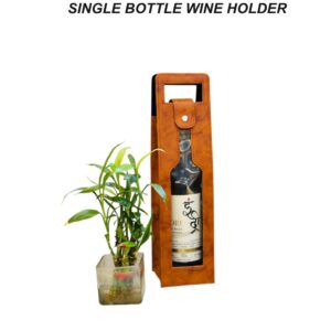 Single Bottle Wine Carry Case with Window