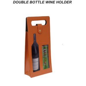Double Bottle Wine Carry Case with Window