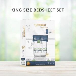 His & Her King Bedsheet Set Cotton 144 TC