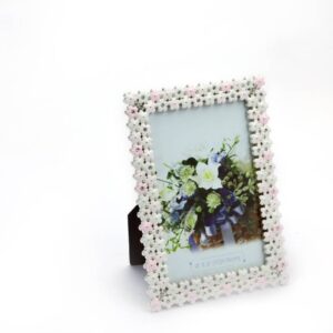 Enamel Double Layer Flower Photo Frame