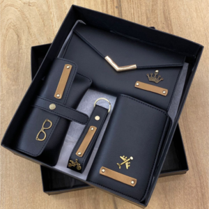 Executive Black Travel Essentials Gift Box (Organizer Set)
