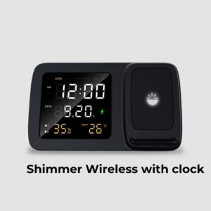 Shimmer Wireless Charging Clock