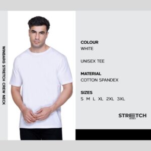 Stretch Crew Neck T-Shirt – White